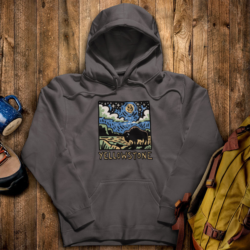 Yellowstone National Park at Night Hoodie