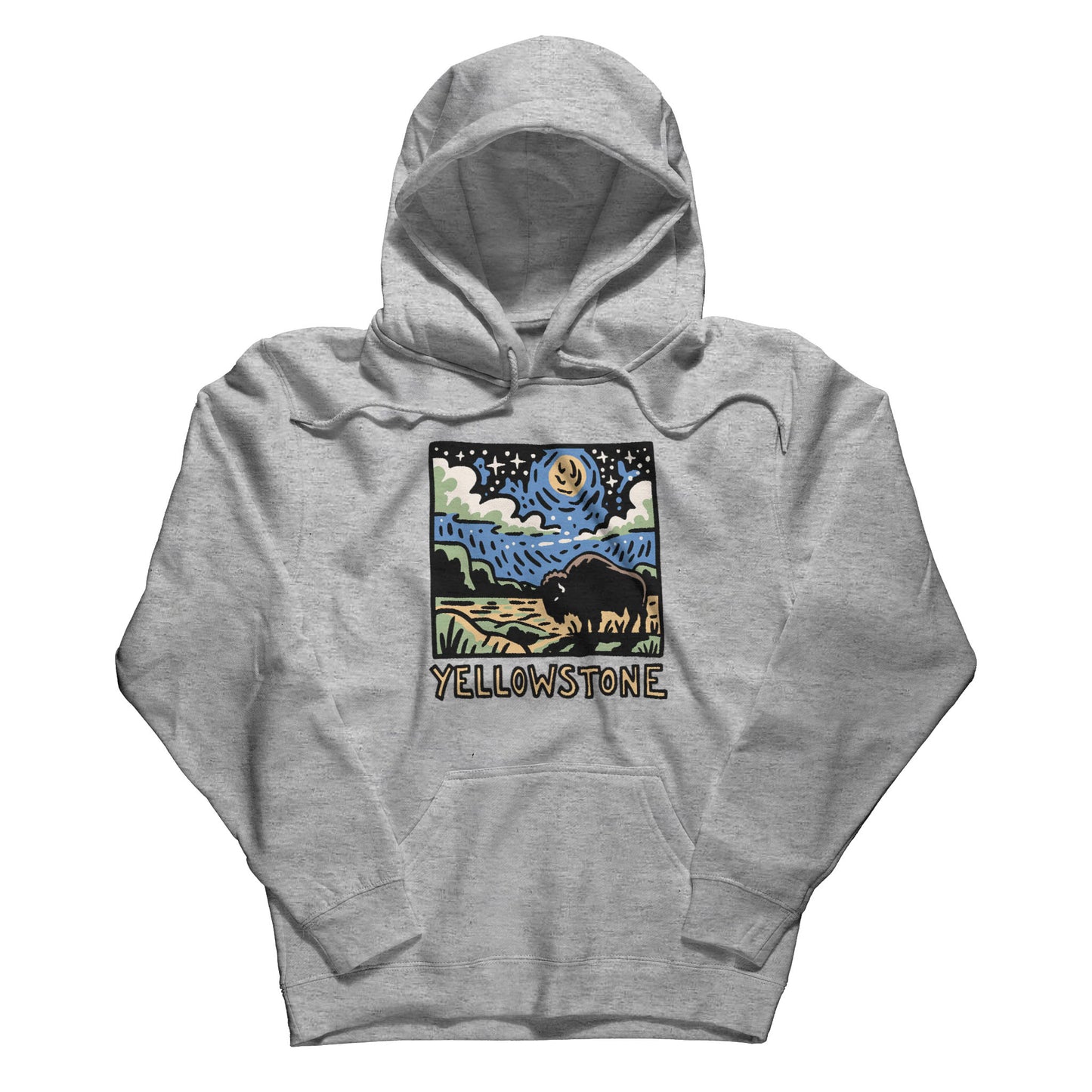 Yellowstone National Park at Night Hoodie