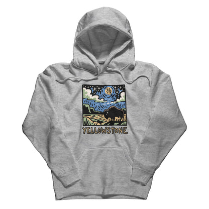 Yellowstone National Park at Night Hoodie