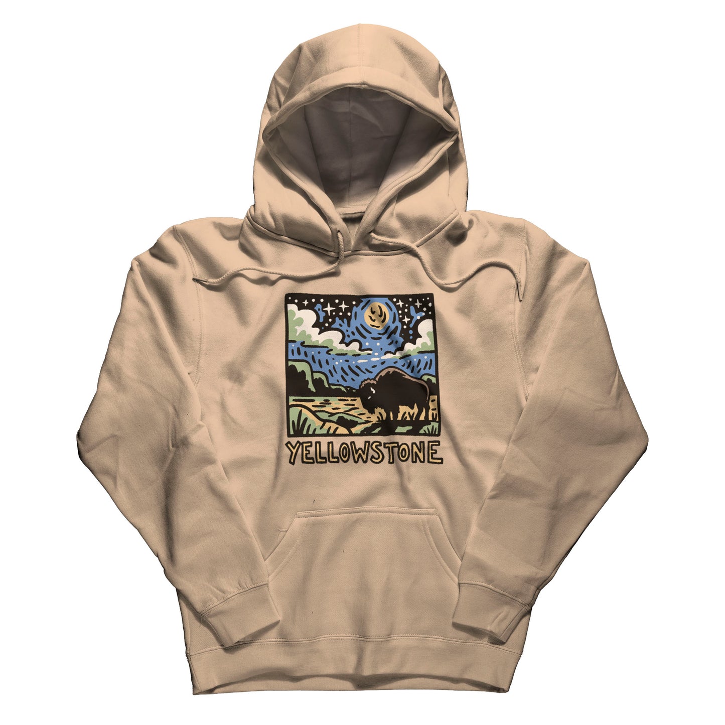 Yellowstone National Park at Night Hoodie