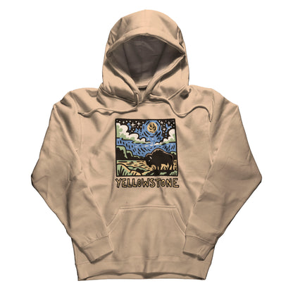 Yellowstone National Park at Night Hoodie