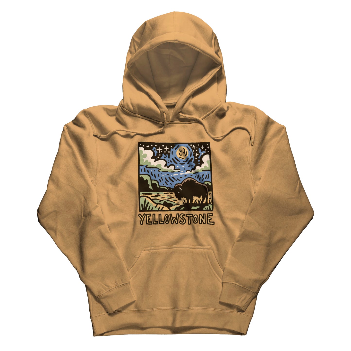 Yellowstone National Park at Night Hoodie