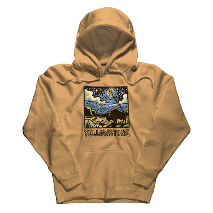 Yellowstone National Park at Night Hoodie