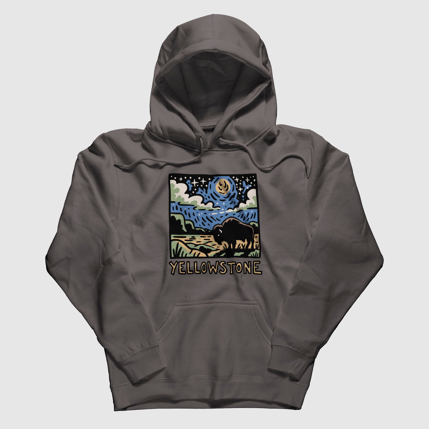 Yellowstone National Park at Night Hoodie