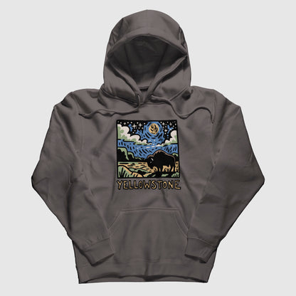 Yellowstone National Park at Night Hoodie