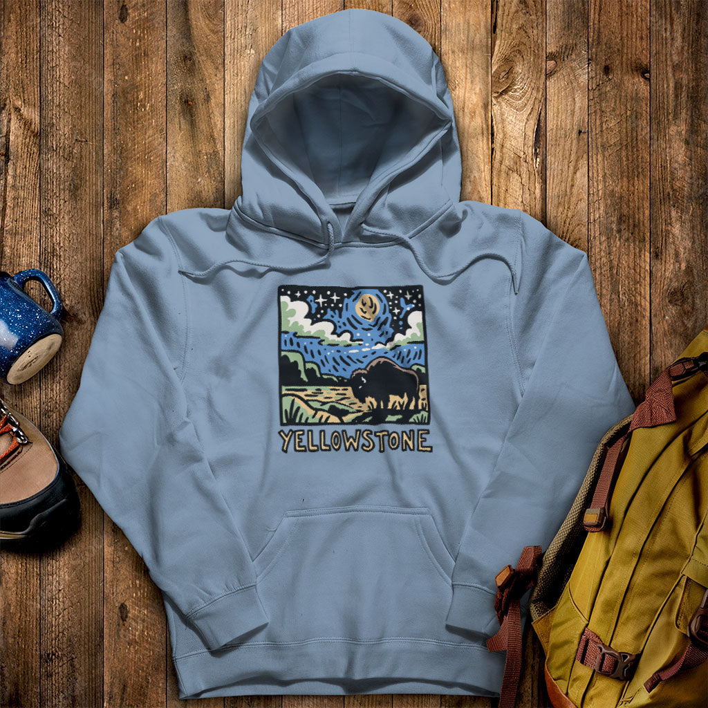 Yellowstone National Park at Night Hoodie