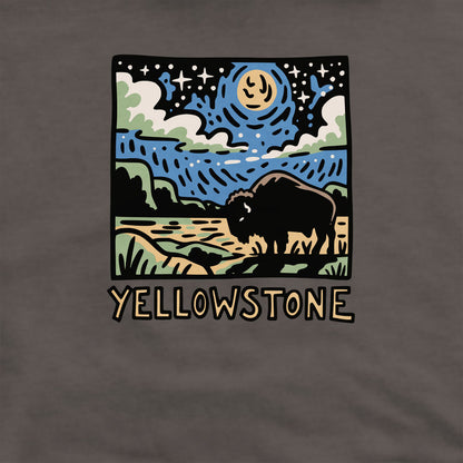 Yellowstone National Park at Night Crewneck Sweatshirt