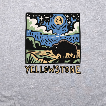 Yellowstone National Park at Night Crewneck Sweatshirt