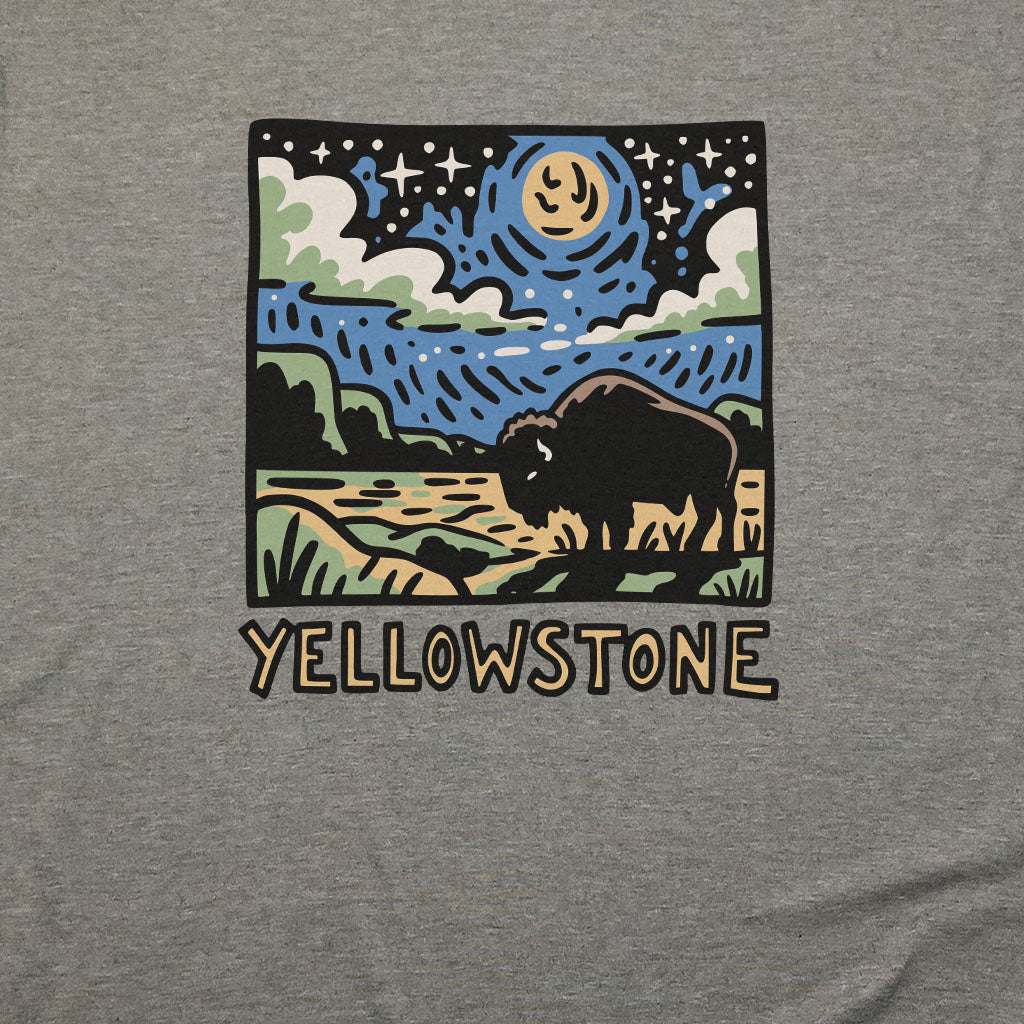 Yellowstone National Park at Night T-Shirt