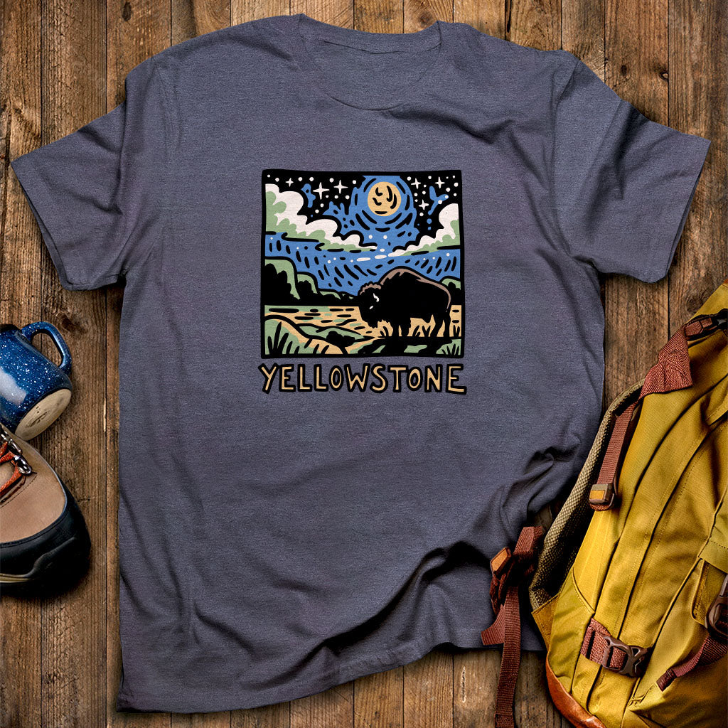 Yellowstone National Park at Night T-Shirt
