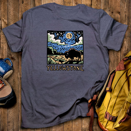 Yellowstone National Park at Night T-Shirt