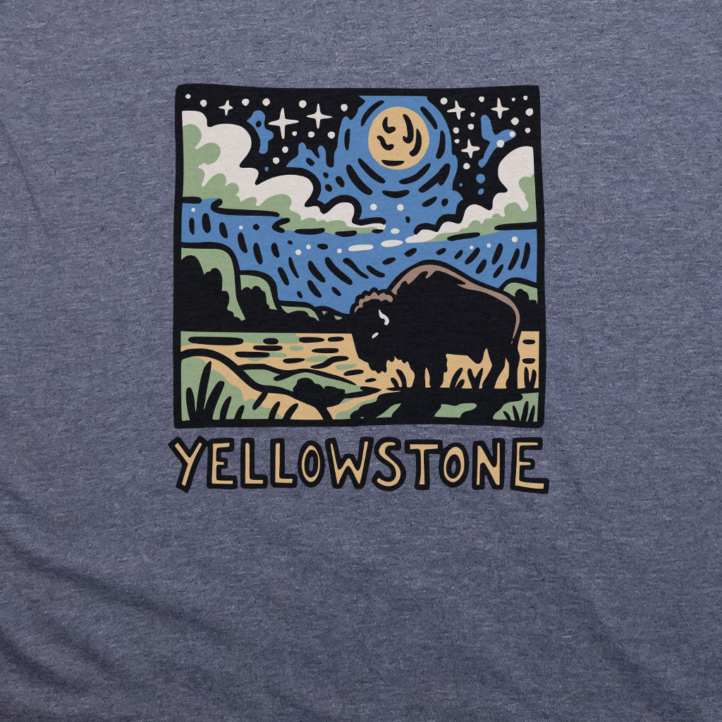 Yellowstone National Park at Night T-Shirt
