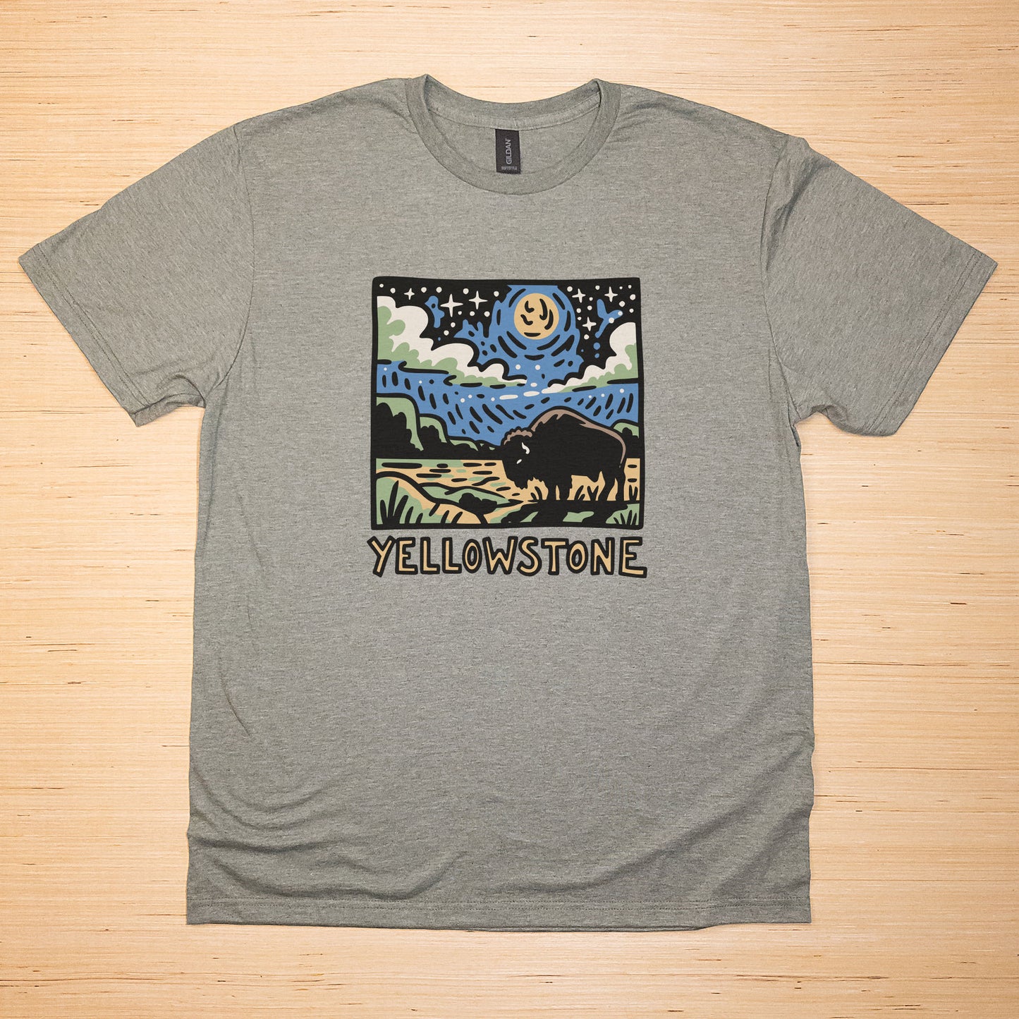 Yellowstone National Park at Night T-Shirt