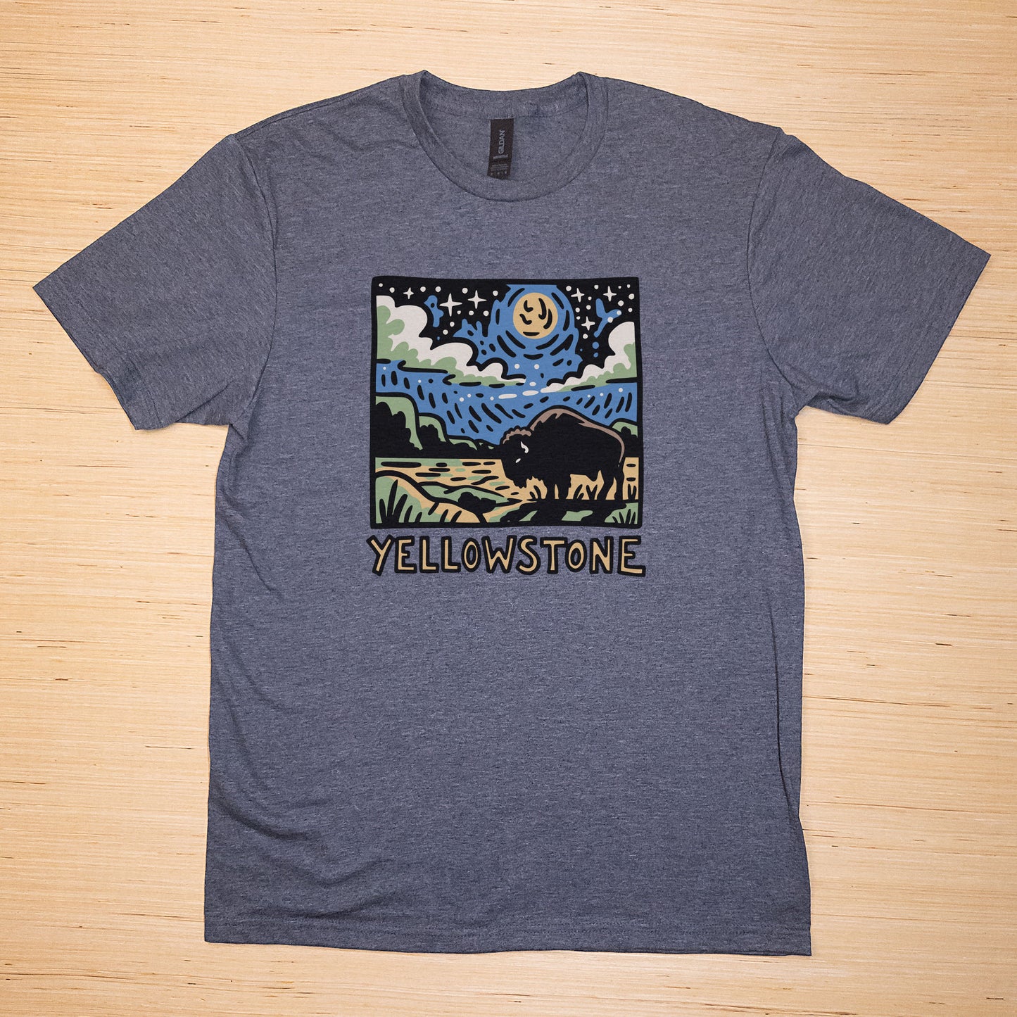 Yellowstone National Park at Night T-Shirt