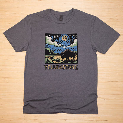Yellowstone National Park at Night T-Shirt