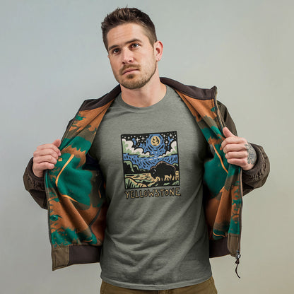 Yellowstone National Park at Night T-Shirt