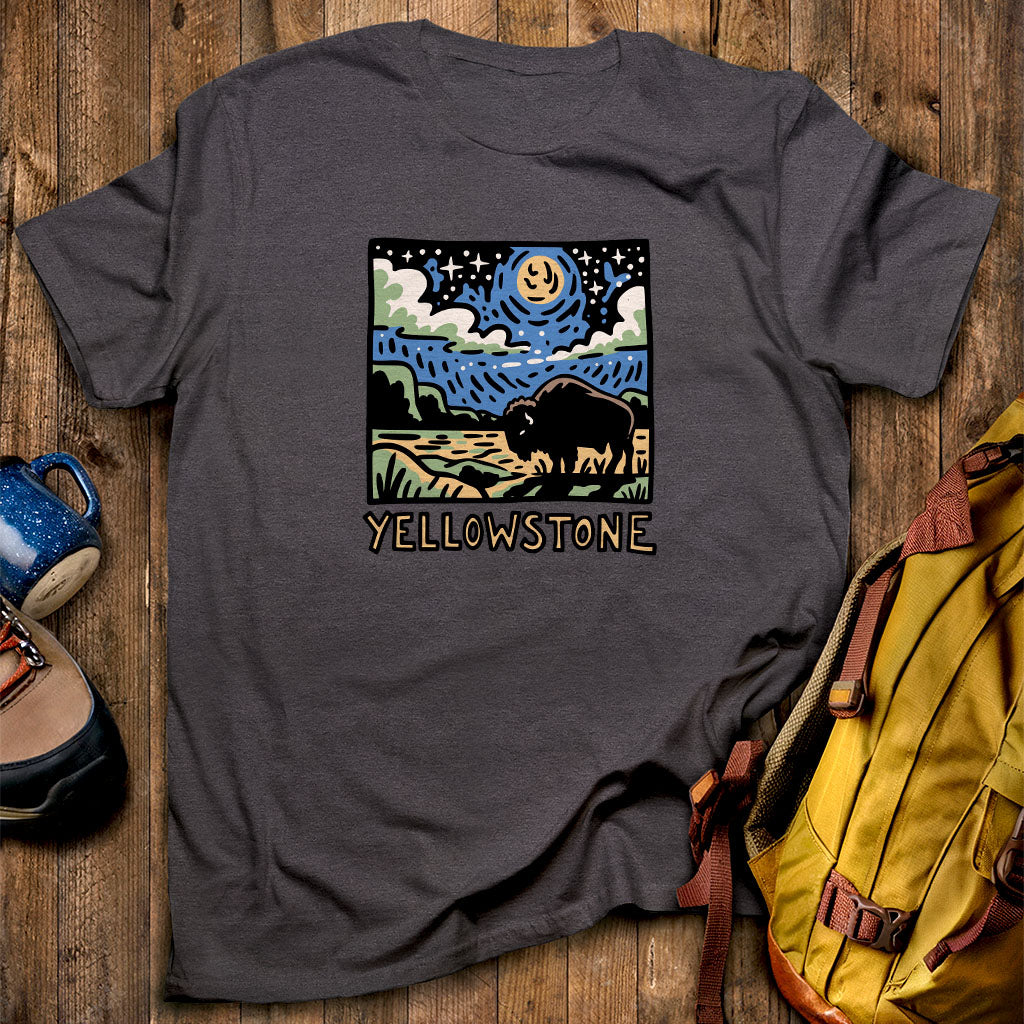 Yellowstone National Park at Night T-Shirt