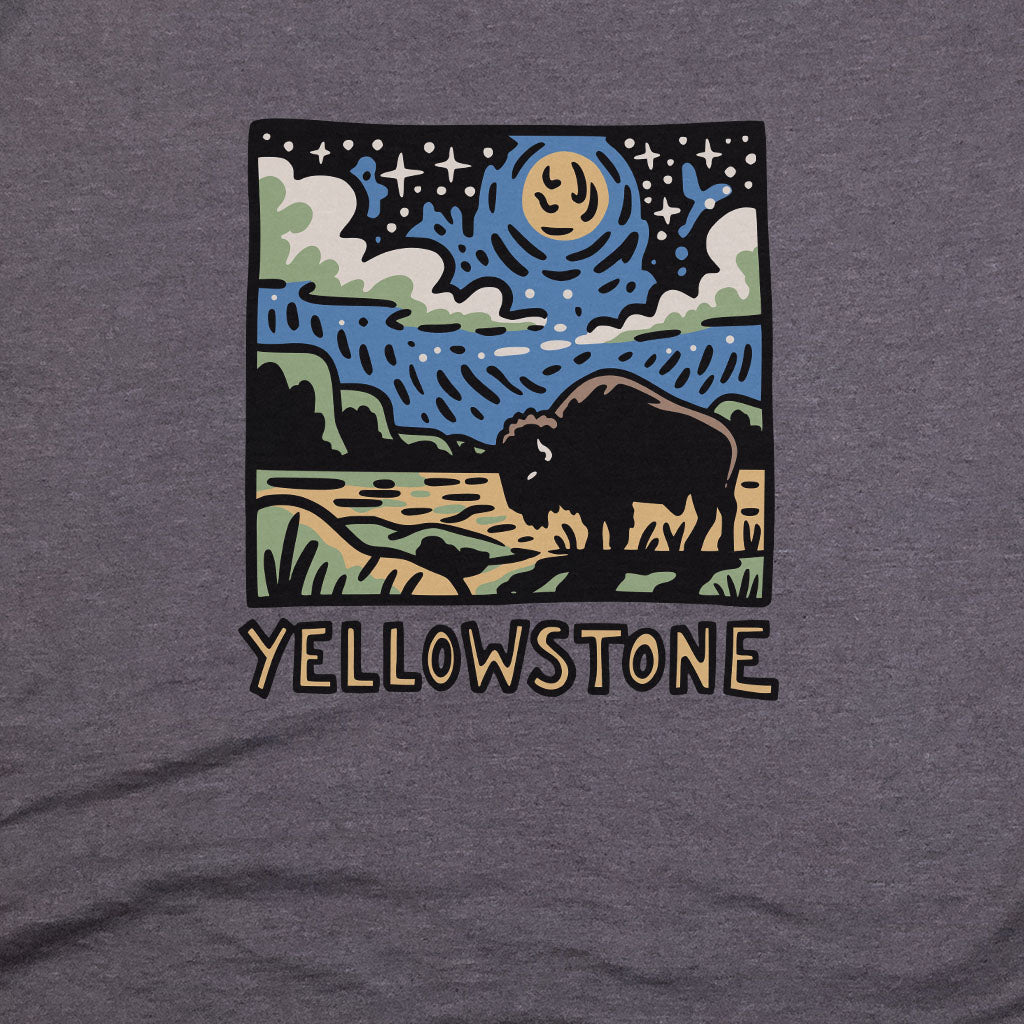 Yellowstone National Park at Night T-Shirt