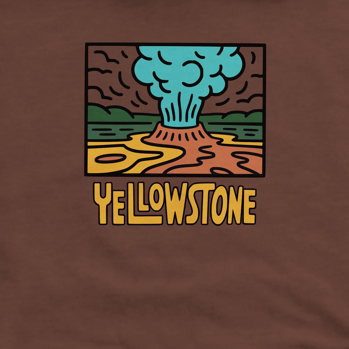 Yellowstone National Park Crewneck Sweatshirt Adventure and Outdoors Themed Sweatshirt