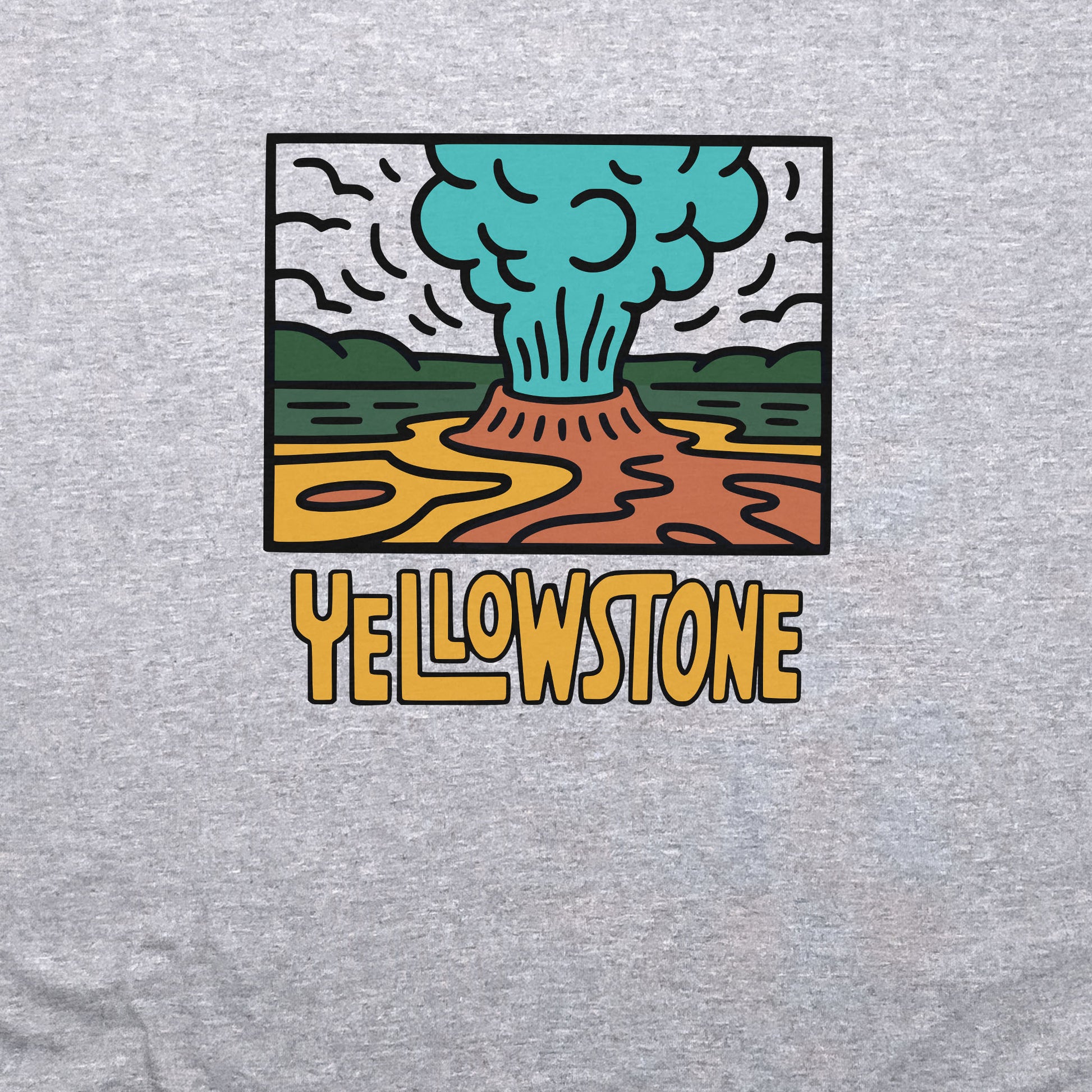 Yellowstone National Park Crewneck Sweatshirt Adventure and Outdoors Themed Sweatshirt