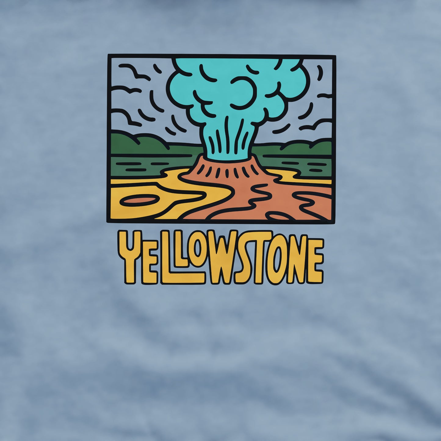 Yellowstone National Park Crewneck Sweatshirt Adventure and Outdoors Themed Sweatshirt