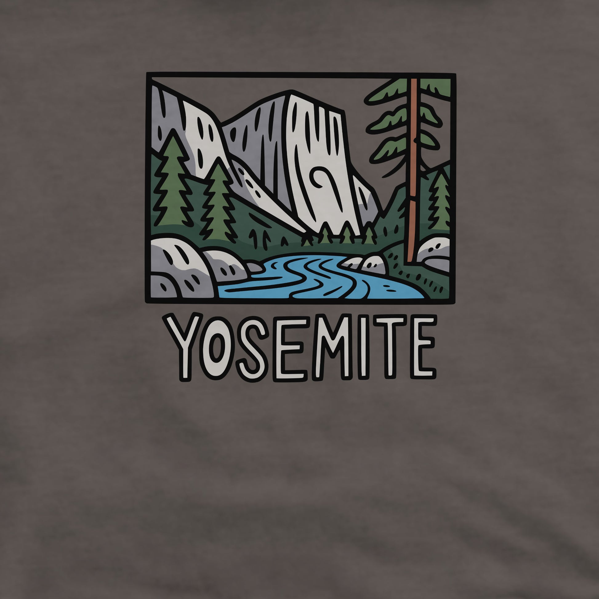 Yosemite National Park Crewneck Sweatshirt Adventure and Outdoors Themed Sweatshirt