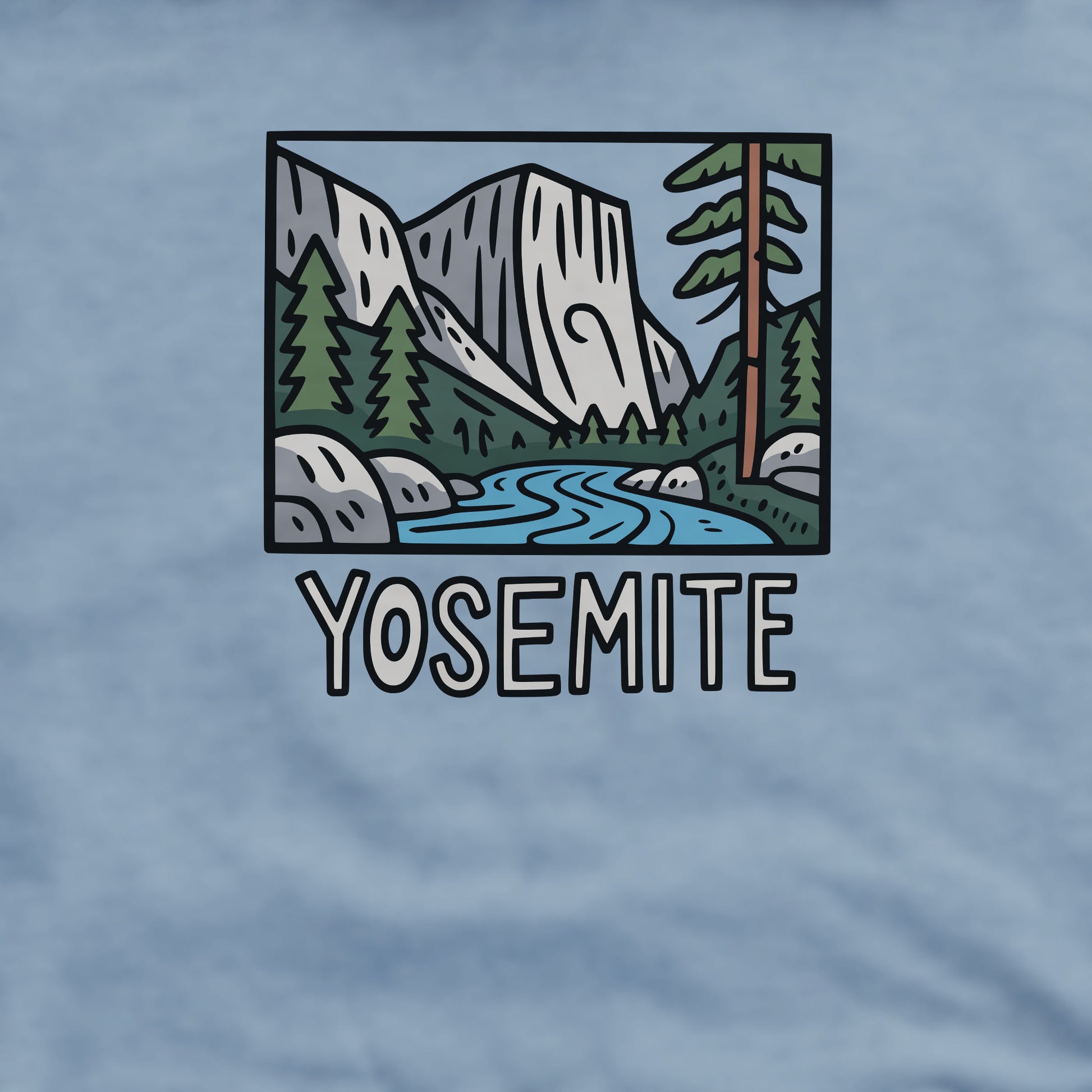 Yosemite National Park Crewneck Sweatshirt Adventure and Outdoors Themed Sweatshirt