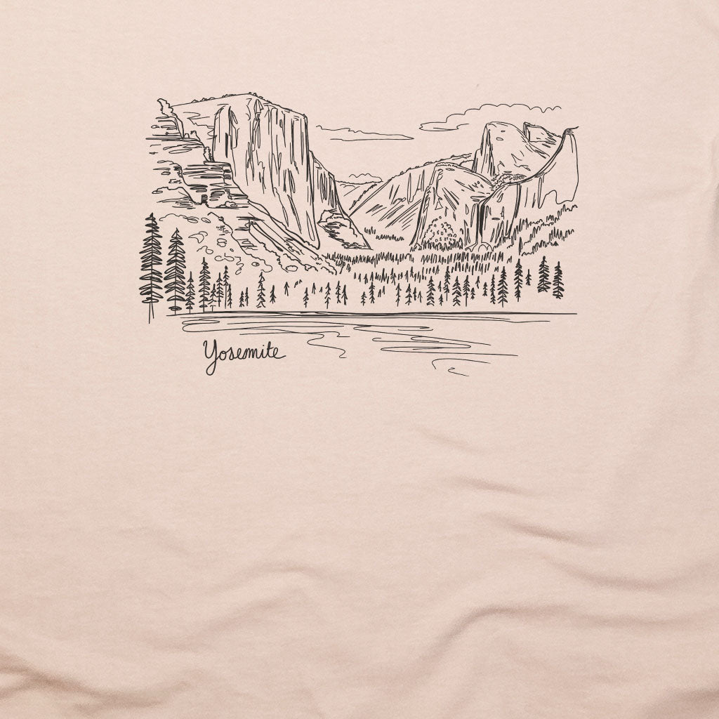 Yosemite Line Drawing T-Shirt