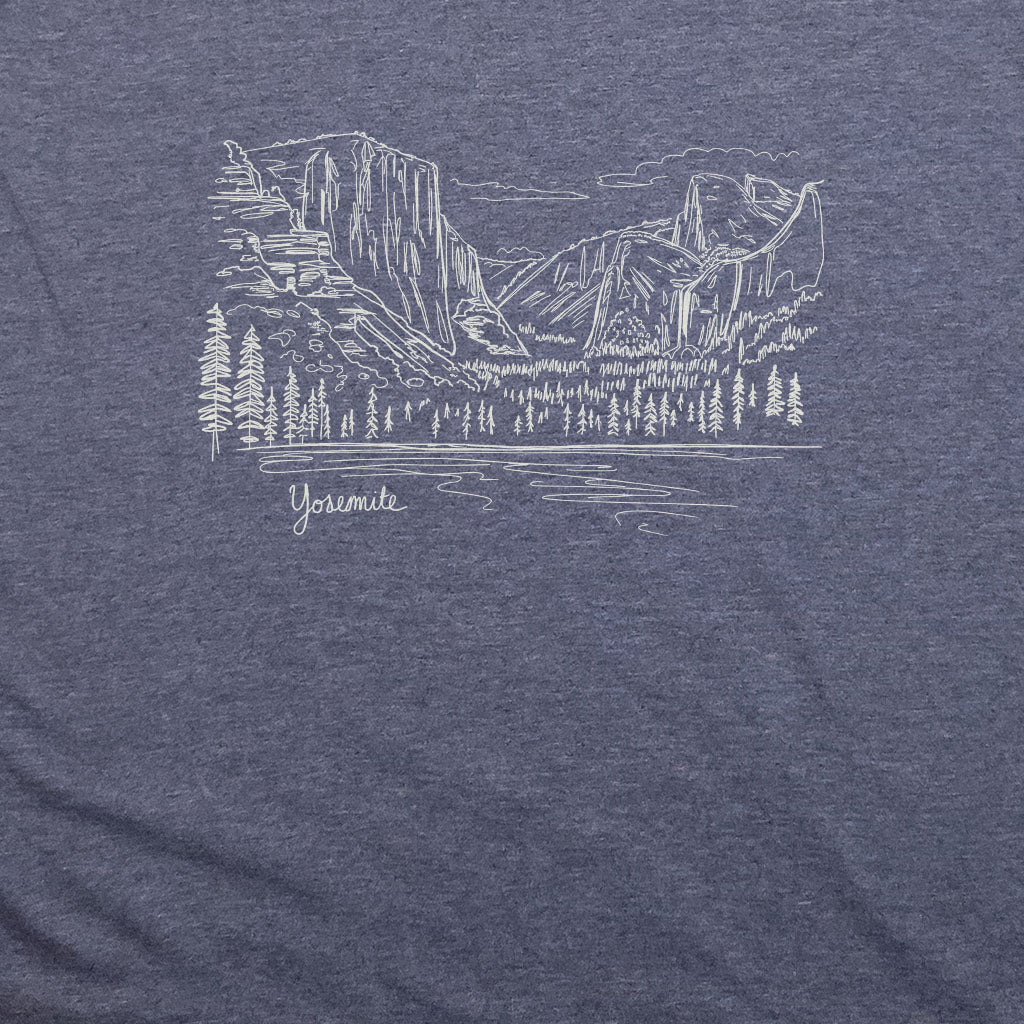 Yosemite Line Drawing T-Shirt