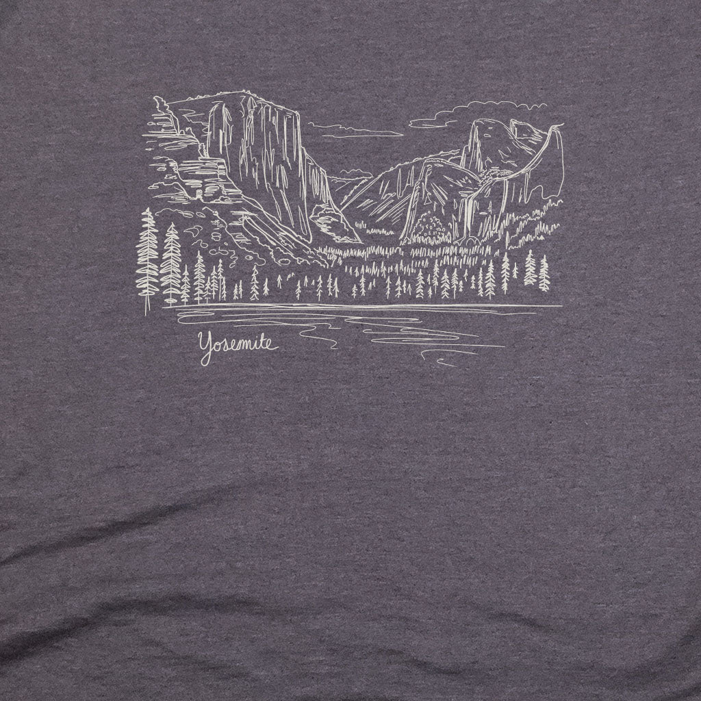 Yosemite Line Drawing T-Shirt
