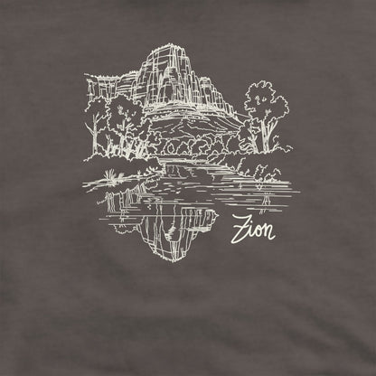 Zion Line Drawing Crewneck Sweatshirt