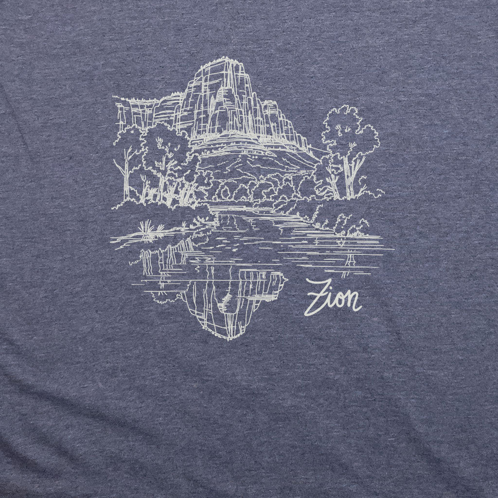 Zion Line Drawing T-Shirt