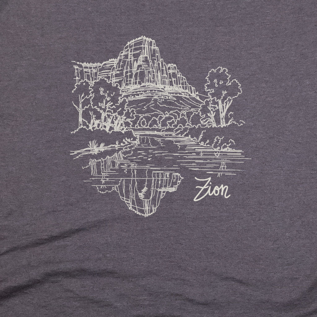 Zion Line Drawing T-Shirt