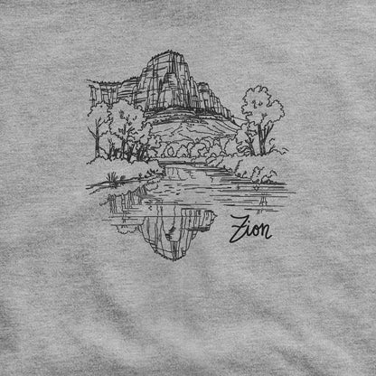 Zion Line Drawing Hoodie