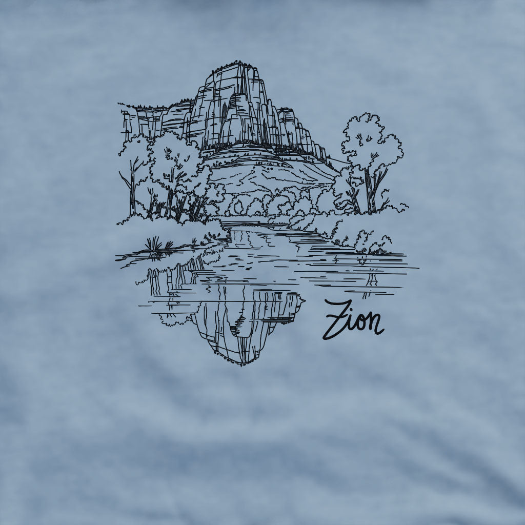 Zion Line Drawing Crewneck Sweatshirt