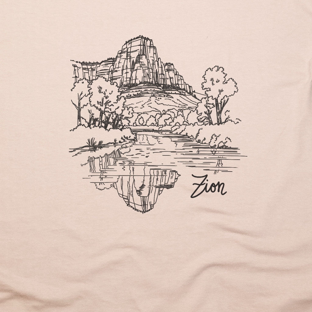 Zion Line Drawing T-Shirt