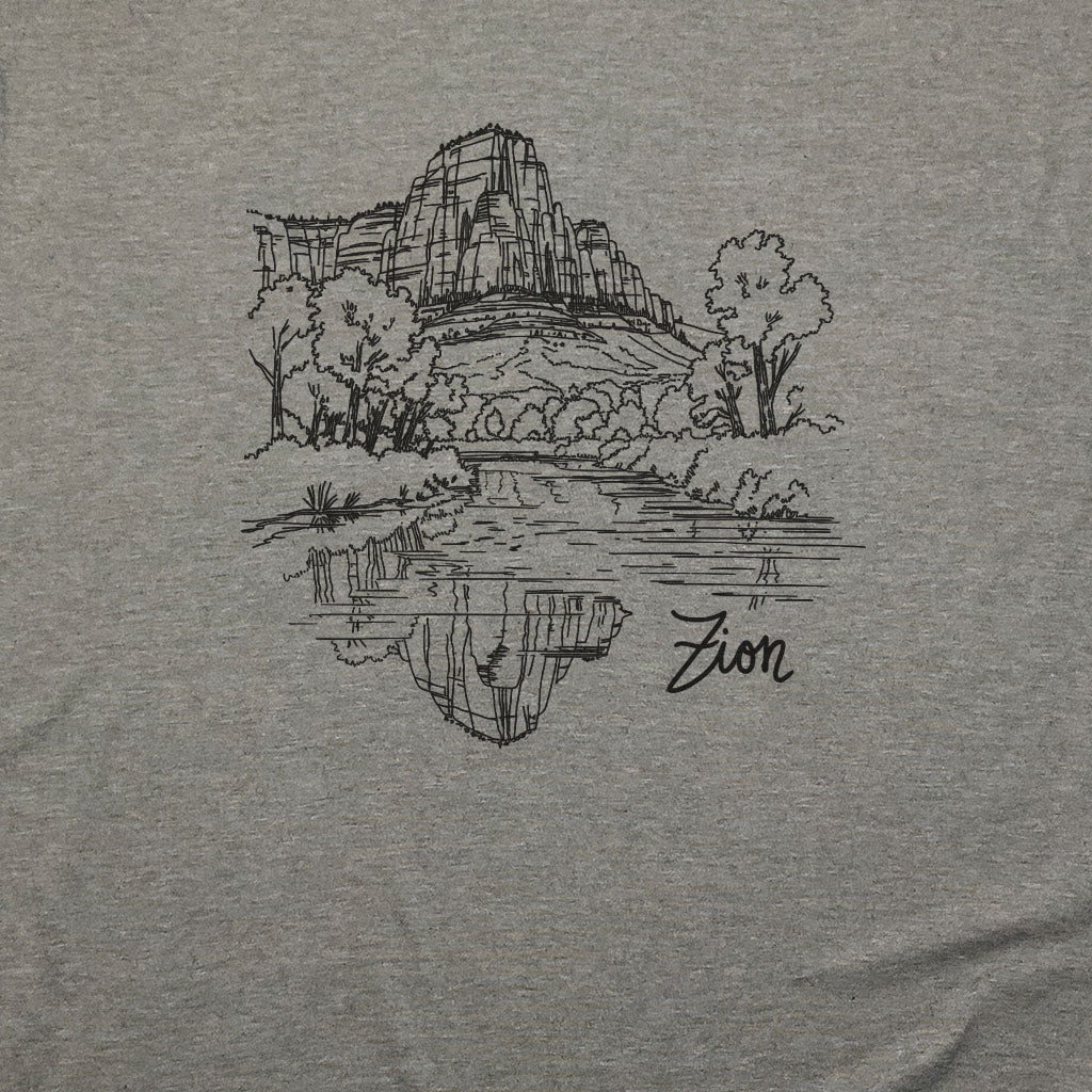 Zion Line Drawing T-Shirt