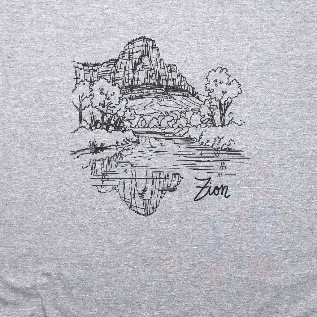 Zion Line Drawing T-Shirt