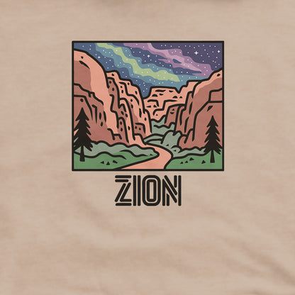 Zion at Night Hoodie Adventure and Outdoors Themed Hoodie