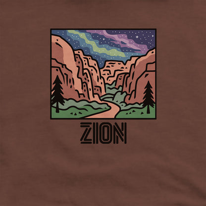 Zion at Night Hoodie Adventure and Outdoors Themed Hoodie