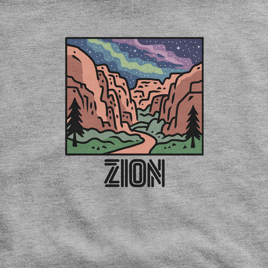 Zion at Night Hoodie Adventure and Outdoors Themed Hoodie