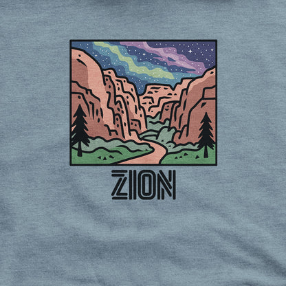 Zion at Night Hoodie Adventure and Outdoors Themed Hoodie