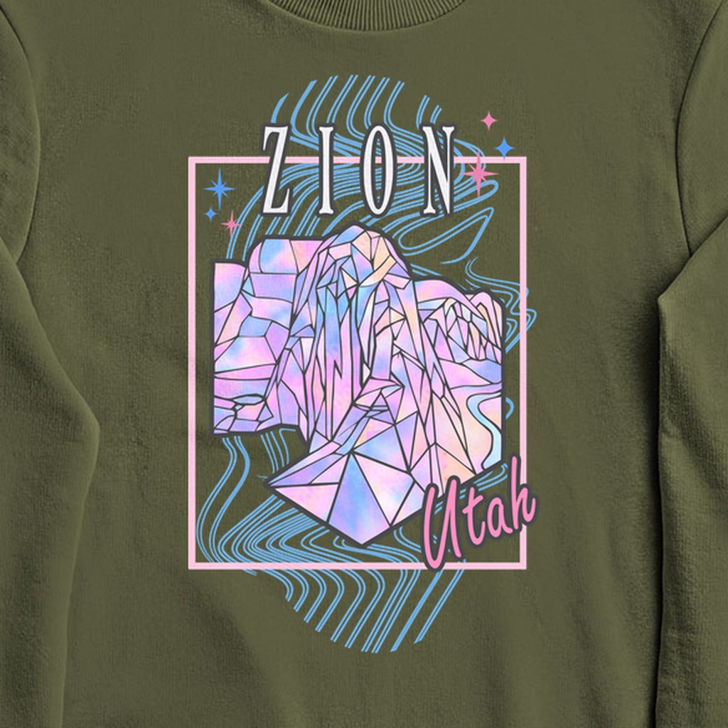Zion Retro 80's Crewneck Sweatshirt