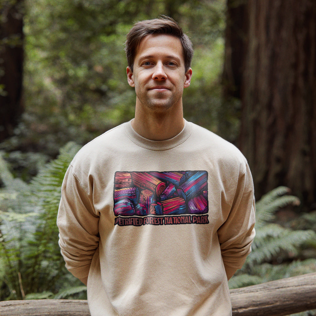 Petrified Forest National Park Crewneck Sweatshirt Adventure and Outdoors Themed Sweatshirt