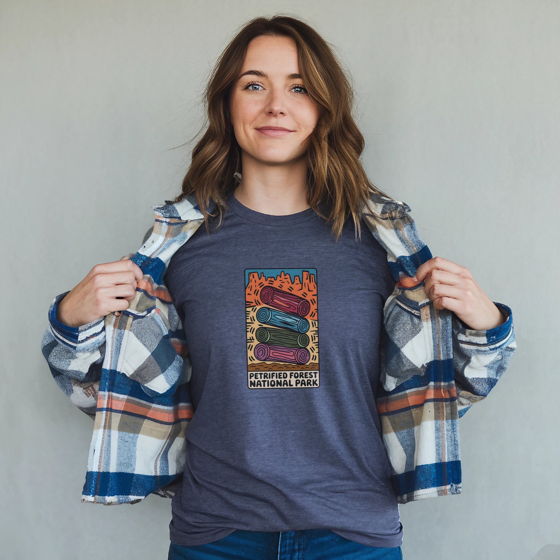 Petrified Forest National Park Logs T-Shirt Adventure and Outdoors Themed T-Shirt