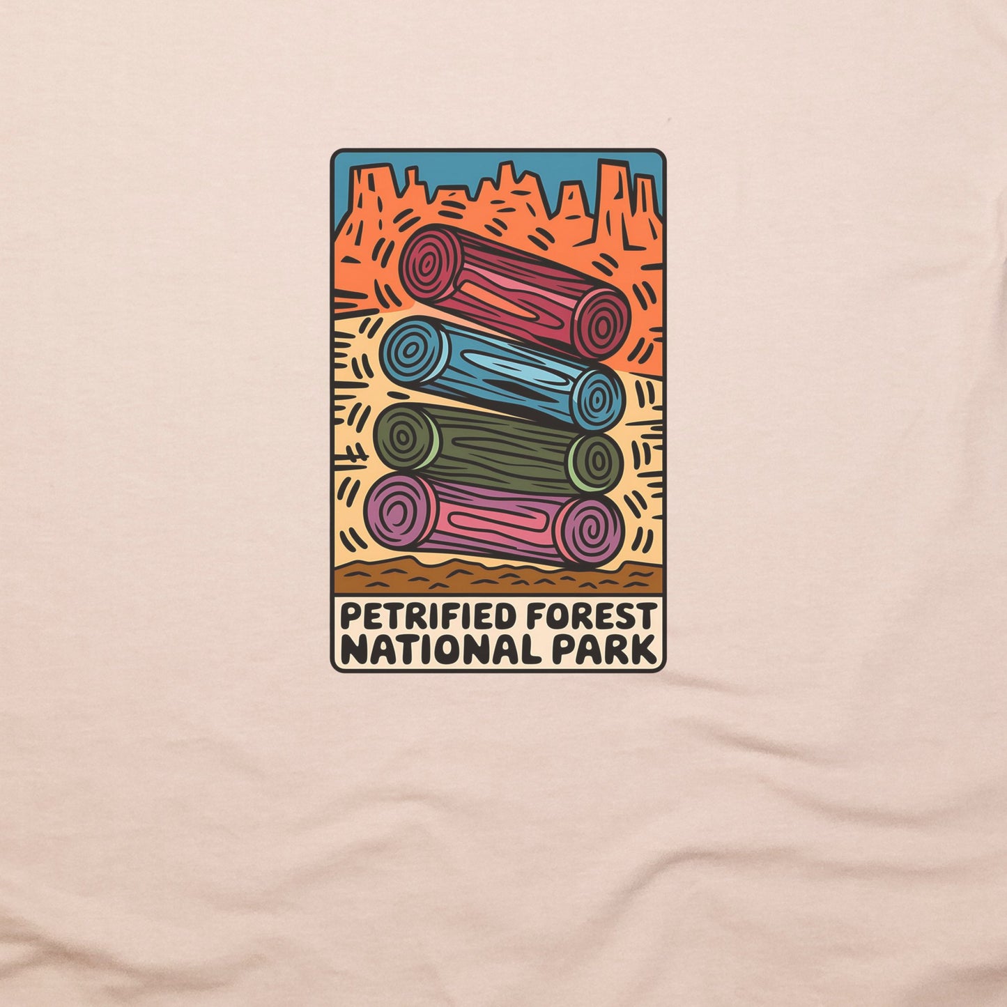 Petrified Forest National Park Logs T-Shirt Adventure and Outdoors Themed T-Shirt