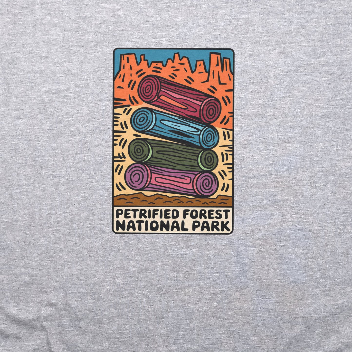 Petrified Forest National Park Logs T-Shirt Adventure and Outdoors Themed T-Shirt