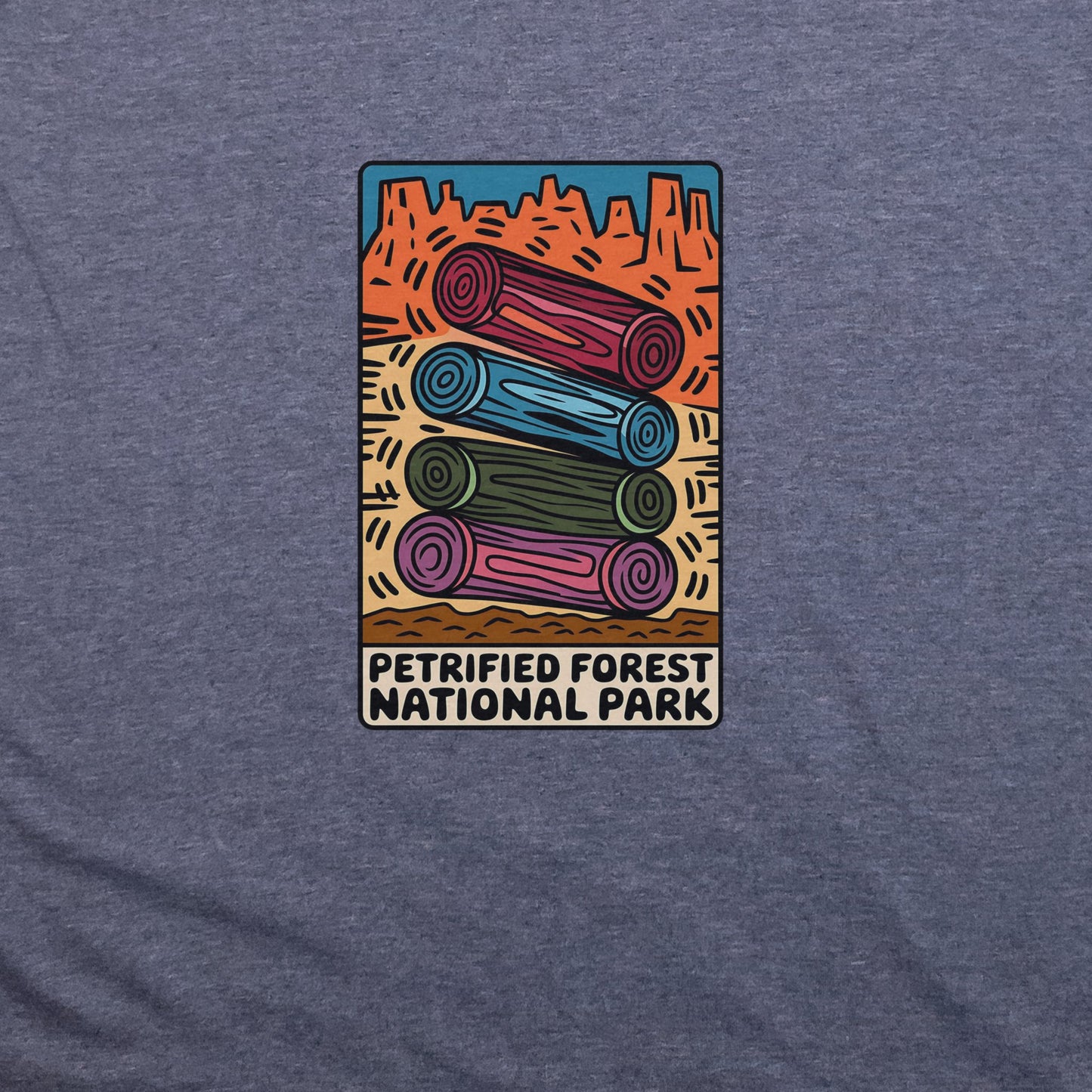 Petrified Forest National Park Logs T-Shirt Adventure and Outdoors Themed T-Shirt