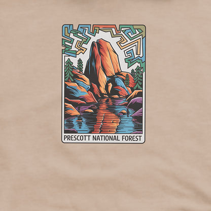 Prescott National Forest Crewneck Sweatshirt Adventure and Outdoors Themed Sweatshirt
