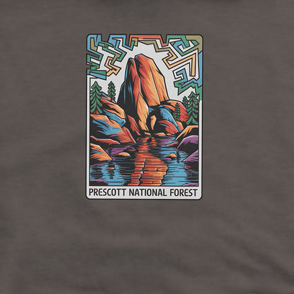Prescott National Forest Crewneck Sweatshirt Adventure and Outdoors Themed Sweatshirt